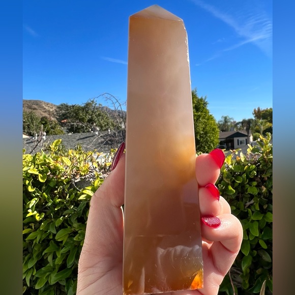 Agate Tower With Amethyst and Quartz - Picture 7 of 8